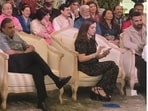 Nita Ambani with Mukesh Ambani and others at Swati Piramal's 70th birthday celebration in Mumbai. (Instagram/ ambani_update)