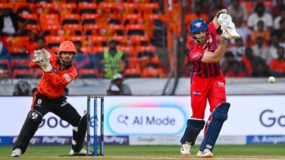 Chasing a target of 157 runs, LSG reached 160/5 in 19.5 overs. (PTI) Chasing a target of 157 runs, LSG reached 160/5 in 19.5 overs. (PTI)