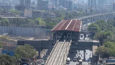 iMumbai, India - February 27, 2026: The ongoing road works outside the Metro 9 stations will be an impediment for commuters taking the route when it becomes operational in Mumbai, India, on Friday, February 27, 2025. (Photo by Satish Bate/ Hindustan Times) (Hindustan Times) iMumbai, India - February 27, 2026: The ongoing road works outside the Metro 9 stations will be an impediment for commuters taking the route when it becomes operational in Mumbai, India, on Friday, February 27, 2025. (Photo by Satish Bate/ Hindustan Times) (Hindustan Times)