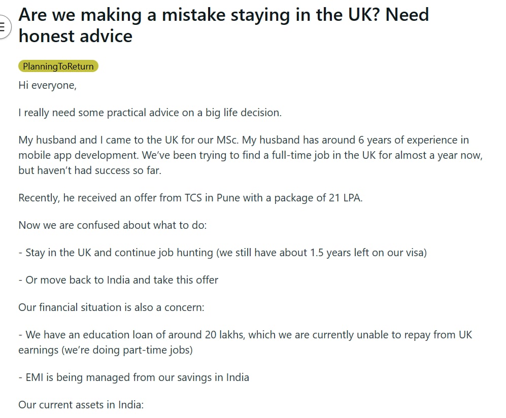 Screengrab of the Reddit post. (Reddit) Screengrab of the Reddit post. (Reddit)