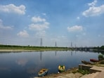 Gram it: Blue skies with clouds, as seen over the Yamuna river, captivate shutterbugs on an afternoon in Delhi. But as per the India Meteorological Department (IMD), residents could experience rain and thunderstorms today.