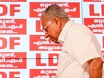Kerala chief minister Pinarayi Vijayan during a press conference at the AKG Centre, in Thiruvananthapuram.