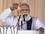 Prime Minister Narendra Modi in Assam’s Barpeta. (PTI)