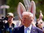 US President Donald Trump at the 2026 White House Easter Egg Roll at the White House 