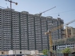 The BMC is constructing rehabilitation flats in Mulund to rehouse PAPs in road cutting projects. (Satish Bate/Hindustan Times) The BMC is constructing rehabilitation flats in Mulund to rehouse PAPs in road cutting projects. (Satish Bate/Hindustan Times)