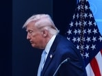 President Donald Trump departs after speaking with reporters in the James Brady Press Briefing Room at the White House, Monday, April 6, 2026, in Washington.