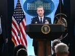 General Dan Caine received praise once from President Trump for his contributions to the defeat of ISIS. Here's all you need to know about his (Photo by Brendan SMIALOWSKI / AFP)