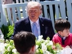 President Trump acknowledges American desire for troop withdrawal from Iran. Photographer: Aaron Schwartz/CNP/Bloomberg
