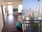 The man shared that the apartment is located in the city centre of Wuhan.