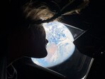 Artemis 2 crew look back at Earth as they continue deep into space toward the Moon.
Artemis 2 crew look back at Earth as they continue deep into space toward the Moon.