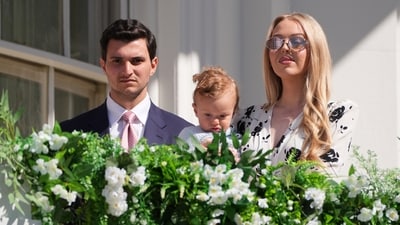Trump's daughter Tiffany Trump with son Alexander and spouse Michael Boulos as they participate in the White House Easter Egg Roll on the South Lawn of the White House, Monday, April 6, 2026, in Washington. (AP Photo/Alex Brandon) (AP) Trump's daughter Tiffany Trump with son Alexander and spouse Michael Boulos as they participate in the White House Easter Egg Roll on the South Lawn of the White House, Monday, April 6, 2026, in Washington. (AP Photo/Alex Brandon) (AP)