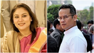 Congress leaders Pawan Khera and Gaurav Gogoi alleged on Sunday that Sarma's wife Riniki Bhuyan held passports from the UAE, Egypt and Antigua and Barbuda, and owned properties in Dubai. (@rinikibsharma/X, ANI) Congress leaders Pawan Khera and Gaurav Gogoi alleged on Sunday that Sarma's wife Riniki Bhuyan held passports from the UAE, Egypt and Antigua and Barbuda, and owned properties in Dubai. (@rinikibsharma/X, ANI)
