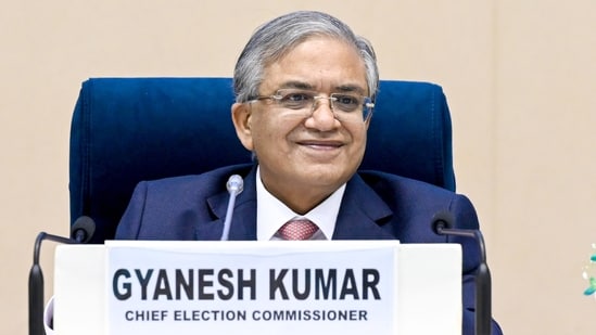 Chief Election Commissioner Gyanesh Kumar (HT Photo/Sanjeev Verma)