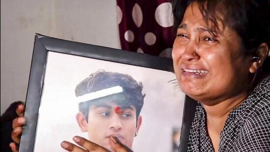 Dhaneshra died on February 3 near Sector 11 after the SUV, driven by a 17-year-old, rammed into his bike. (PTI)