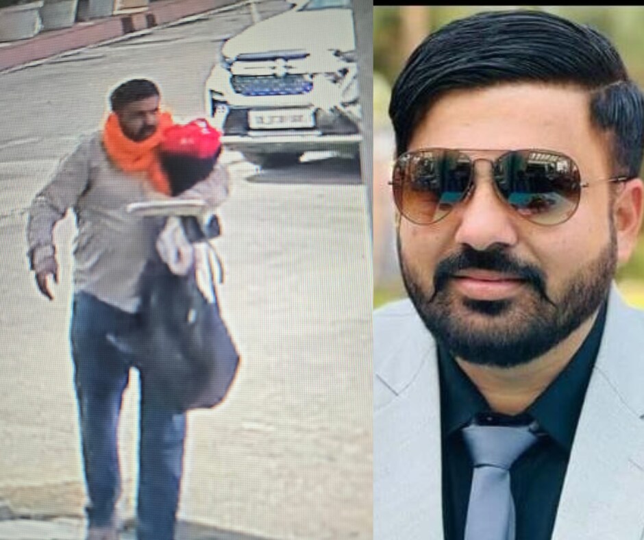 Sarbjit Singh, seen in CCTV footage at the Delhi Vidhan Sabha, has been caught. (Photos: Sourced)