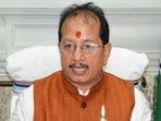 Bihar deputy chief minister Vijay Kumar Sinha. (HT Photo)