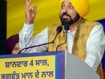 CM Bhagwant Mann addressing a gathering at Sham Chaurasi assembly constituency in Hoshiarpur on Tuesday. (ANI) CM Bhagwant Mann addressing a gathering at Sham Chaurasi assembly constituency in Hoshiarpur on Tuesday. (ANI)