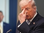 President Donald Trump speaks with reporters in the James Brady Press Briefing Room at the White House