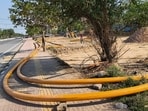 Move targets faster rollout; agencies must restore roads after pipeline work. (Parveen Kumar/HT)