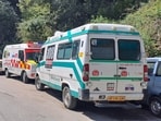 The impact has been felt across all districts in Himachal as ambulances stayed off the road. (Deepak Sansta/HT) The impact has been felt across all districts in Himachal as ambulances stayed off the road. (Deepak Sansta/HT)
