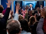 Iran was ‘negotiating, we think, in good faith,’ President Trump told reporters Monday at the White House, but if not, the U.S. would be ‘blowing everything up.’