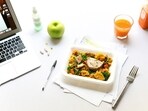 The meal plan has high-protein, filling, and easy-to-make dishes.  