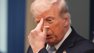 Trump health: Photos of POTUS' new bald spot surface after Walter Reed rumors (AP/PTI) (AP04_07_2026_000016A) (AP)