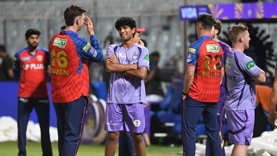 The IPL 2026 match between PBKS and KKR was washed out due to rain on Monday. (REUTERS)