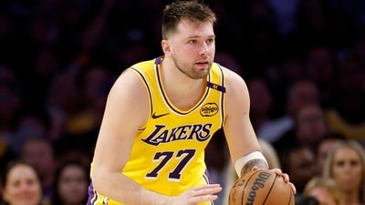 Luka Doncic of the Los Angeles Lakers dribbles during a 103-96 loss to the Minnesota Timberwolves (AFP) Luka Doncic of the Los Angeles Lakers dribbles during a 103-96 loss to the Minnesota Timberwolves (AFP)