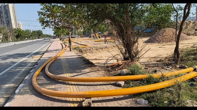 Move targets faster rollout; agencies must restore roads after pipeline work. (Parveen Kumar/HT)
