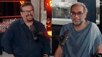 Vir Sanghvi and Gaggan Anand on the Table 1 podcast with Vir Sanghvi (YouTube/@culinarycultureco) Vir Sanghvi and Gaggan Anand on the Table 1 podcast with Vir Sanghvi (YouTube/@culinarycultureco)
