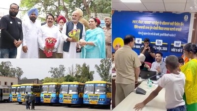 Workers from the transport sector enrol for health insurance under the Mukhyamantri Sehat Yojana at a registration camp held in Patiala. Workers from the transport sector enrol for health insurance under the Mukhyamantri Sehat Yojana at a registration camp held in Patiala.