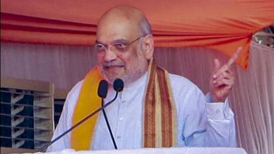 Union home minister Amit Shah said the BJP will return to power in Assam and win the West Bengal election. (PTI)