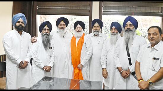 Upon his return, Barjinder Singh Makhan Brar described the move as a homecoming, saying he felt elated to be back. (HT)
