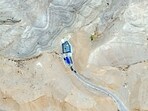 A satellite image shows a truck that analysts believe was carrying highly enriched uranium to a tunnel in the compound of the Isfahan Nuclear Technology Center, in Isfahan, Iran, on June 9.