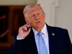 U.S. President Donald Trump gestures, as he heads back to the Oval Office, on the day of the 2026 White House Easter Egg Roll, in Washington, D.C., U.S., April 6, 2026. REUTERS/Nathan Howard