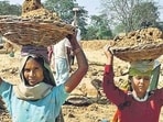 The state government has a target of 33 million mandays under the old MGNREGS for the next month in this new fiscal year 2026-27, officials said. (HT Photo) The state government has a target of 33 million mandays under the old MGNREGS for the next month in this new fiscal year 2026-27, officials said. (HT Photo)