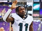 AJ Brown is with the Philadelphia Eagles but Dianna Russini had reported that the player was likely to move to teams like New England Patriots, sparking backlash from fans. AJ Brown is with the Philadelphia Eagles but Dianna Russini had reported that the player was likely to move to teams like New England Patriots, sparking backlash from fans.