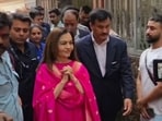 Nita Ambani visits the Maa Kamakhya Temple in Guwahati. 