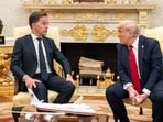 US President Donald Trump is set to discuss the possibility of the US leaving NATO in his meeting with alliance chief Mark Rutte.