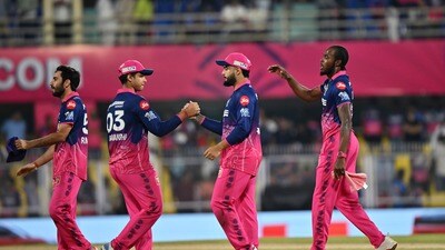 <p>ఐపీఎల్ 2026లో రాజస్థాన్ రాయల్స్ ఫుల్ ఫామ్లో ఉంది! ముంబై ఇండియన్స్ సహా ఆడిన మొత్తం 3 మ్యాచుల్లోనూ విజయం సాధించింది. ఫలితంగా 6 పాయింట్లతో టేబుల్ టాప్లో నిలిచింది.</p> (ANI Pic Service) <p>ఐపీఎల్ 2026లో రాజస్థాన్ రాయల్స్ ఫుల్ ఫామ్లో ఉంది! ముంబై ఇండియన్స్ సహా ఆడిన మొత్తం 3 మ్యాచుల్లోనూ విజయం సాధించింది. ఫలితంగా 6 పాయింట్లతో టేబుల్ టాప్లో నిలిచింది.</p> (ANI Pic Service)