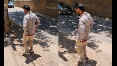 The video was reportedly filmed near a college in the Bagalur area, (X/@sanatan_kannada) The video was reportedly filmed near a college in the Bagalur area, (X/@sanatan_kannada)