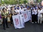 CEO Rathan U Kelkar (in green shirt) flags off a voter awareness rally in the state capital, Thiruvananthapuram, on Wednesday. (PTI)
