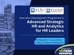 Senior HR professionals build strategic and analytical capabilities through XLRI Jamshedpur’s Advanced Strategic HR and Analytics programme, designed for future CHRO leaders.(XLRI)