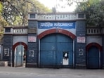 Pune, India - Dec. 14, 2018:A view of Mental hospital at Yerwada in Pune, India, on Friday, December 14, 2018. (Photo by Shankar Narayan/HT PHOTO)