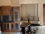 Before and after tranformation of a 30-year-old bungalow.