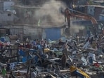 iMumbai, India - April 08, 2026: Thousands of slum structures demolished at Anna Bhau Sathe Nagar during a major civic action drive, leaving many residents displaced. in Mumbai, India, on Wednesday, April 08, 2026. (Photo by Satish Bate/ Hindustan Times) (Hindustan Times)