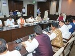 Madhya Pradesh CM Mohan Yadav chairs a cabinet committee meeting on Singhast 2028 preparations in Bhopal.
