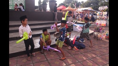 Children playing in the park in Pekalongan, Indonesia. (Shutterstock)