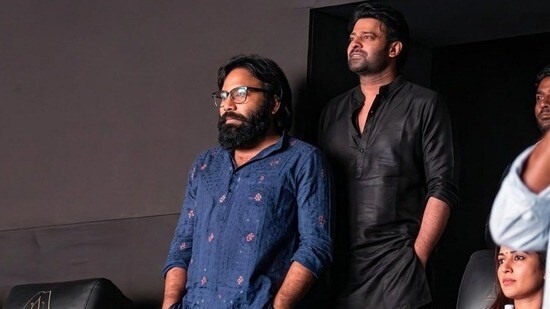 థియేటర్లో సందీప్, ప్రభాస్ (x/sandeep)